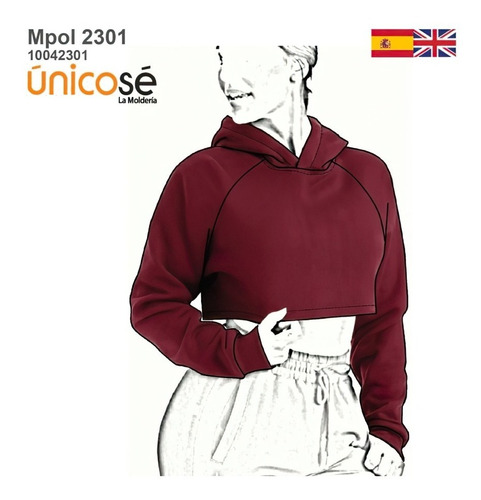 ( Moldes De Ropa)  Poleron Top Mujer 2301