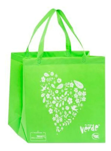 5 Pzas Bolsa Verde Reutilizable Great Value 1 Pza
