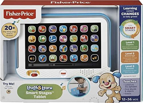 Fisher-price Pretend Tablet Juguete De Aprendizaje Con Luces