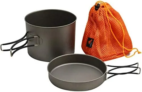 Toaks Olla De Titanio De 1100 Ml Con Sartén