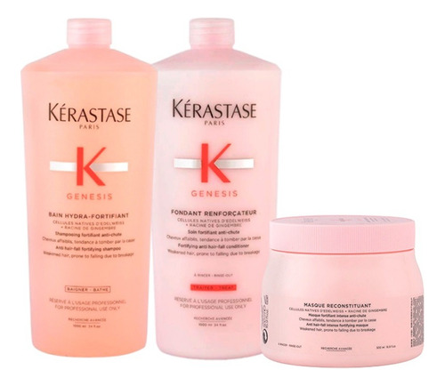 Kérastase Genesis Hydra-fortifiant Shampoo + Cond + Masc Gd