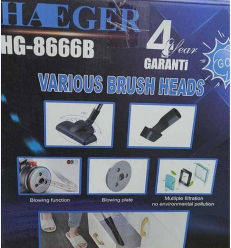 Imagen 4 de 4 de Aspiradora Ciclónica Vacum Cleaner Silenciosa 1600w 3.5 L