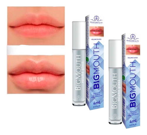 Gloss Aumenta Volume Dos Lábios Big Mouth Phállebeauty Cor Transparente