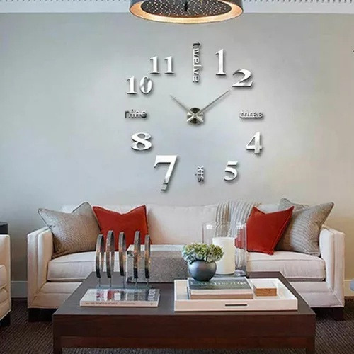 Wh Nuevo Reloj Pared 3d Moderno Diy Con Pegatinas Pared
