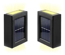Comprar Set X2 Foco Solar Aplique Pared Sensor Fotocelula Exterior ®