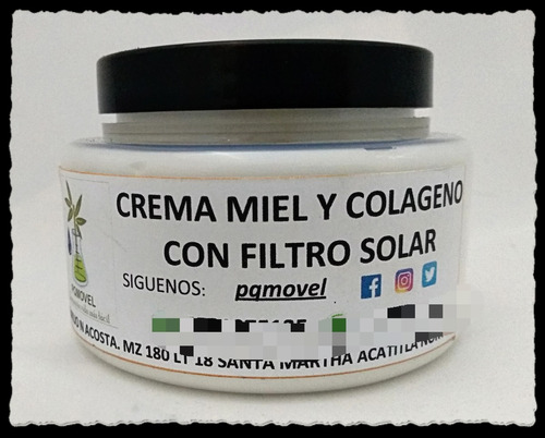Crema De Miel Y Colágeno. 1 Kg.