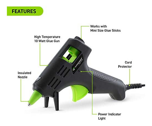 Pistola De Pegamento Caliente, Surebonder, Tamaño Mini, 10 W
