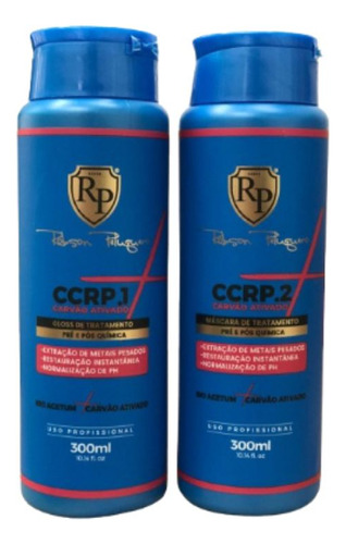 Kit Ccrp Carvão Ativado Home Care Robson Peluquero 2x300ml