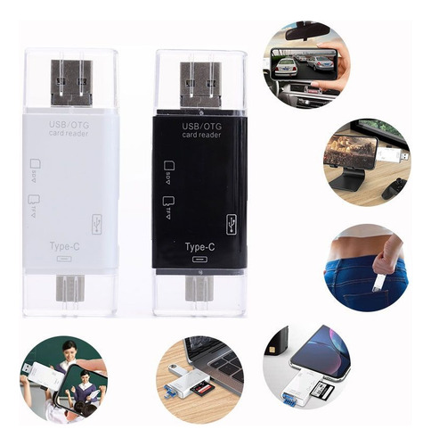 Card Reader Sd Tf / Usb Otg / Tipo C / Usb 3.0 / Micro Usb