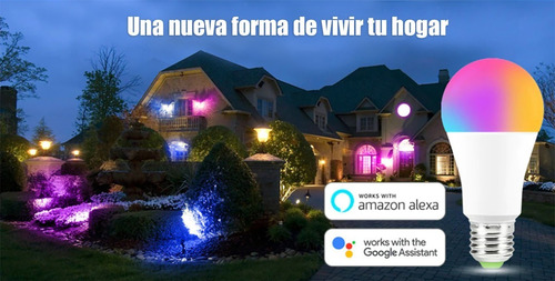 Imagen 7 de 10 de Ampolleta Wifi Smart Bulb Alexa Compatible - Bascotel