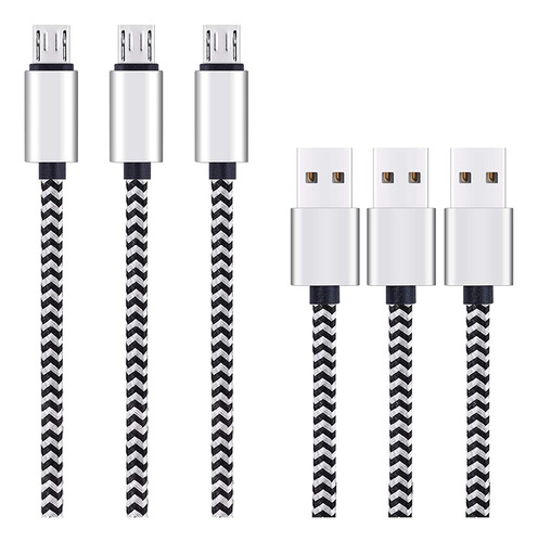 Cable Micro Usb, [10ft3pack] De Ailun, Alta Velocidad 2.0 Us