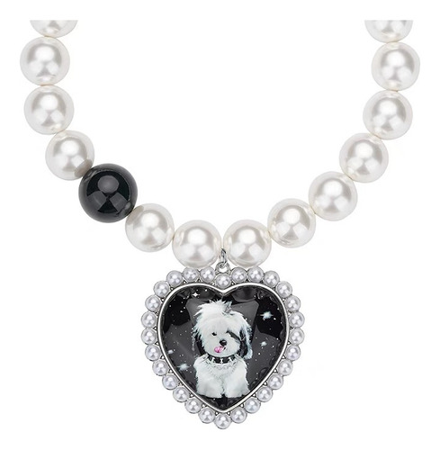 Collar De Suéter Largo Con Colgante En Forma De Corazón De P
