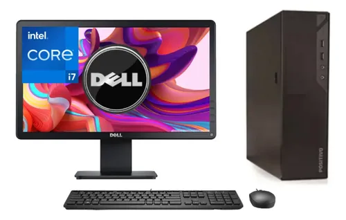 Desk Pc Core I5 7ª Ssd 240gb 8gb Ram + Monitor Dell 1 Tb