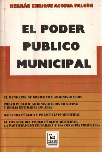 El Poder Publico Municipal Hernan Enrique Costa Derecho