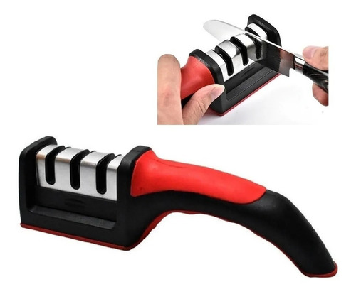 Afilador Cuchillo Ergonómico Acero Inoxidable Sharpener