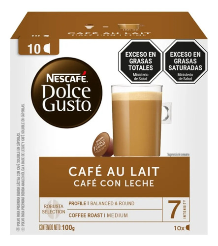 Capsulas Dolce Gusto Cafe Con Leche 10 Capsulas