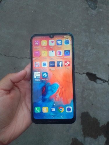 Huawei Y7 2019 32 Gb Azul Aurora 3 Gb Ram Azul Marino (Usado)