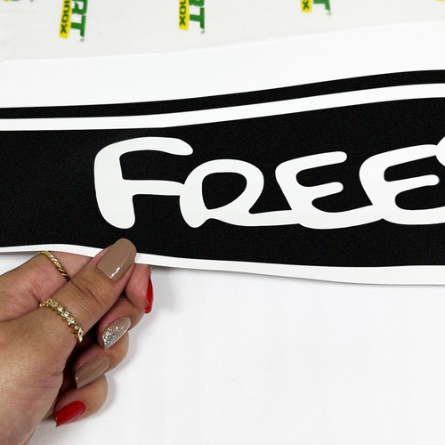 Faixa Compatível Ecosport Freestyle Adesivo Decorativo Preto