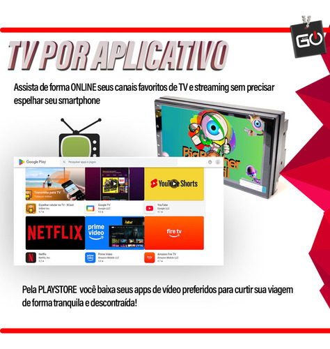 Multimidia Android Play 64gb Carplay Parati G4 2008 2009 Kit
