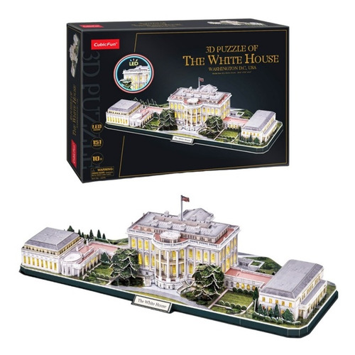 Imagen 1 de 4 de Puzzle 3d | Edición De Lujo | Casa Blanca | White House