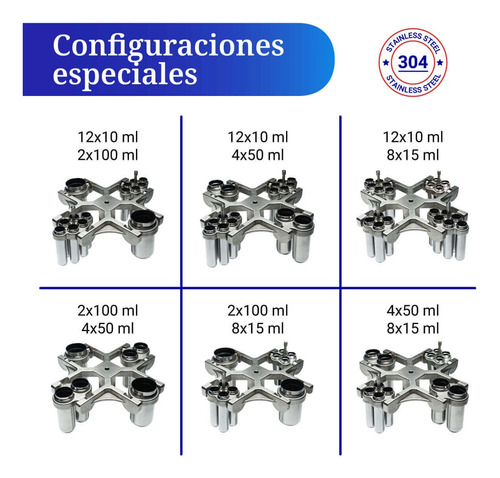 Centrifuga Clinica Con Rotor Oscilante 10ml/15ml/50ml/100ml