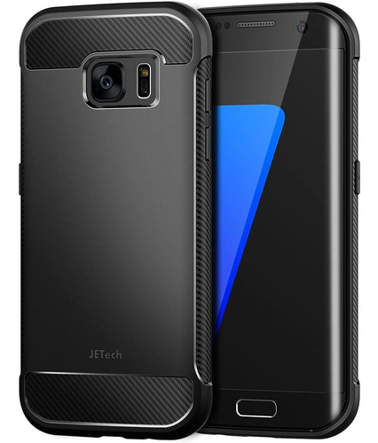 Funda Para Galaxy S7 Edge (color Negro/marca Jetech)