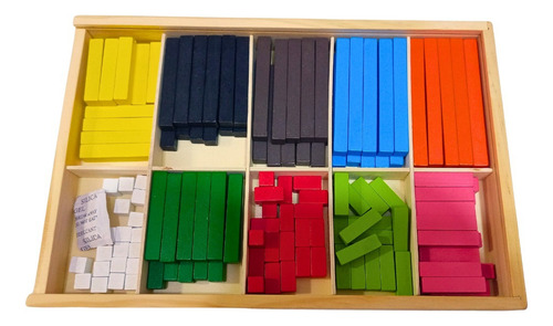 Regletas De Cuisenaire De Madera 136 Piezas Juego Didáctico