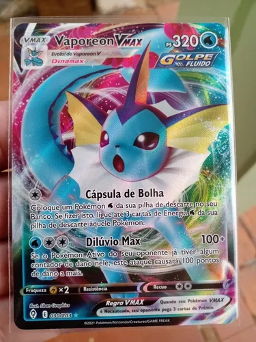 Carta Pokémon Vaporeon Vmax Promo Original Copag