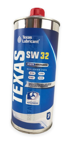 Aceite Texas Sw32 Poliolester Bote De 1 Litro Refrigeracion