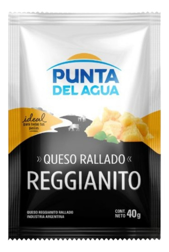 Queso Rallado Punta Del Agua De 40g. Pack 10u