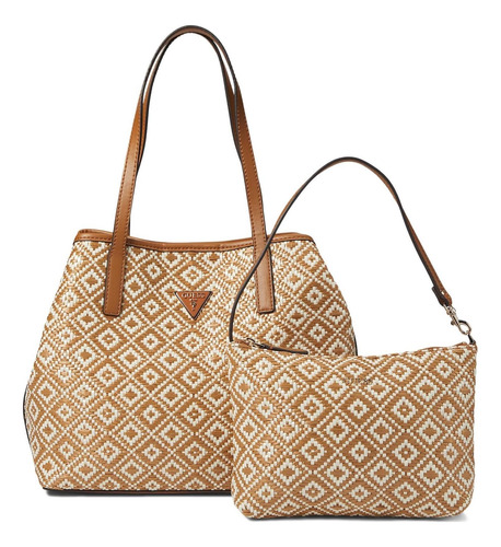 Bolsa Guess Vikky Ii 2 En 1, Coñac