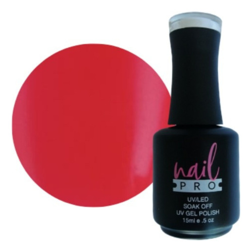 Gel Polish Color Rojo Intenso X040 Nail Pro Permanente