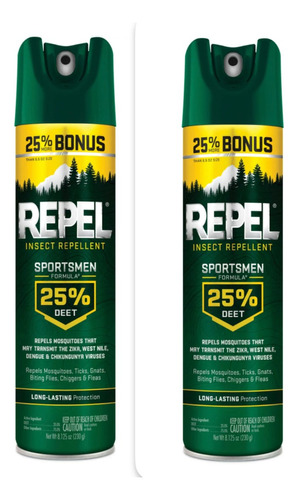 Repel Sportsmen Repelente P/mosquitos E Insectos 2 Pz Import