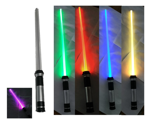 Espada Luz Sonido Cambia Color Sable Cosplay Disfraz Star