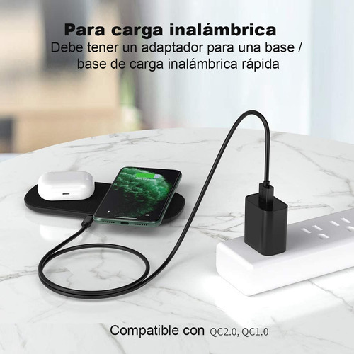 Cargador Celular Tableta Cubo Usb Carga Rapida 5v 2a Color Blanco