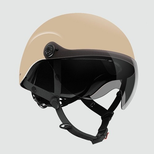 Set Casco Abierto Abatible Motociclista Uso Rudo Gafas Humo