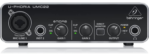 Interface De Audio Behringer U-phoria Umc22