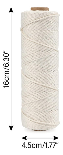 Cordón De Algodón Blanco,1.5mm Cordón De Algodón Na...