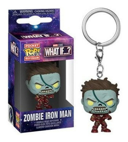 Zombieiron Man What If? Marvel Studios Funko Keychain