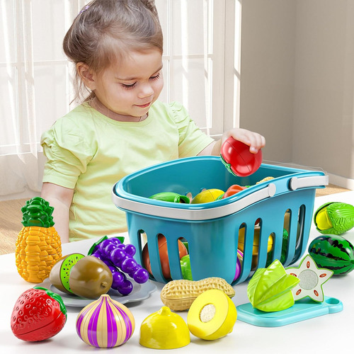 Juguetes Temi Para Cortar Comida Y Fruta, 70 Unidades, Para
