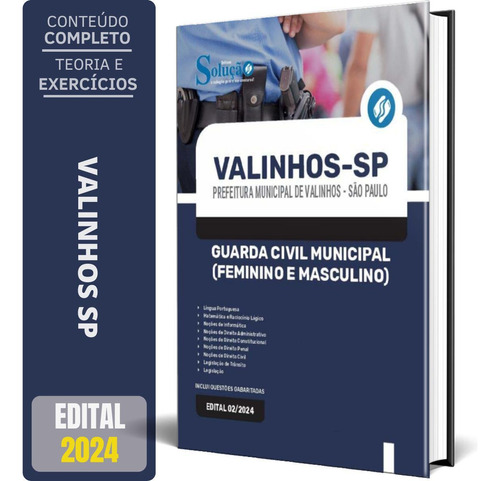 Apostila Prefeitura Valinhos Sp 2024 Guarda Civil Municipal