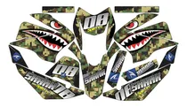 Comprar Kit De  Vinil Dm200 Sport Shark Militar Verde