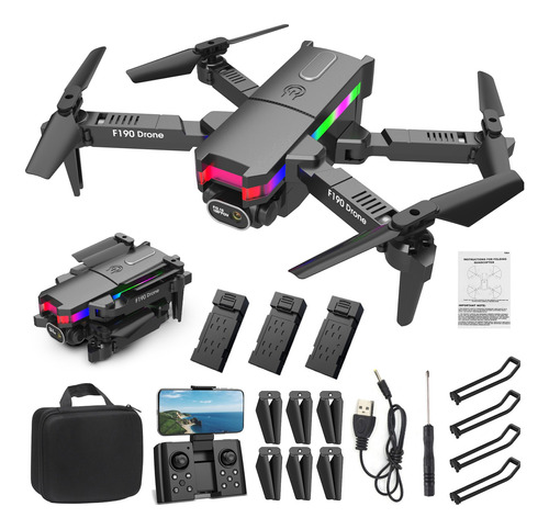 Drone H Con Cámara Dual 4k Hd Fpv Con Control Remoto Toys 51