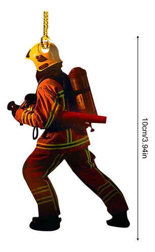 Bombero Adornos Para Árboles De Navidad Adornos Colgantes De