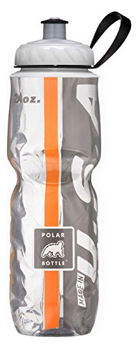 Polar Botella Agua Aislada (24 Onzas) Naranja/negro