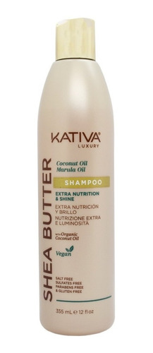 Kativa Shea Butter Shampoo Nutrición Y Brillo Coconut Vegano