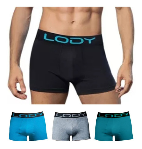 Pack X6 Boxer Liso Colores Surtidos Lody Men Art 742