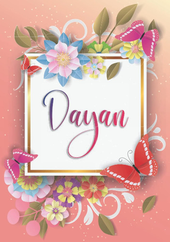 Libro: Dayan: Cuaderno De Notas A5 | Nombre Personalizado Da