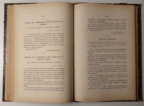 Digesto Eclesiástico Argentino Juan Goyena 1880