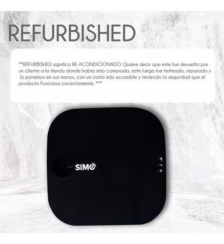 Modem portátil inalámbrico Punto Acceso Wifi Internet 4g Skyroam Simo E1 Refurbished Color Negro